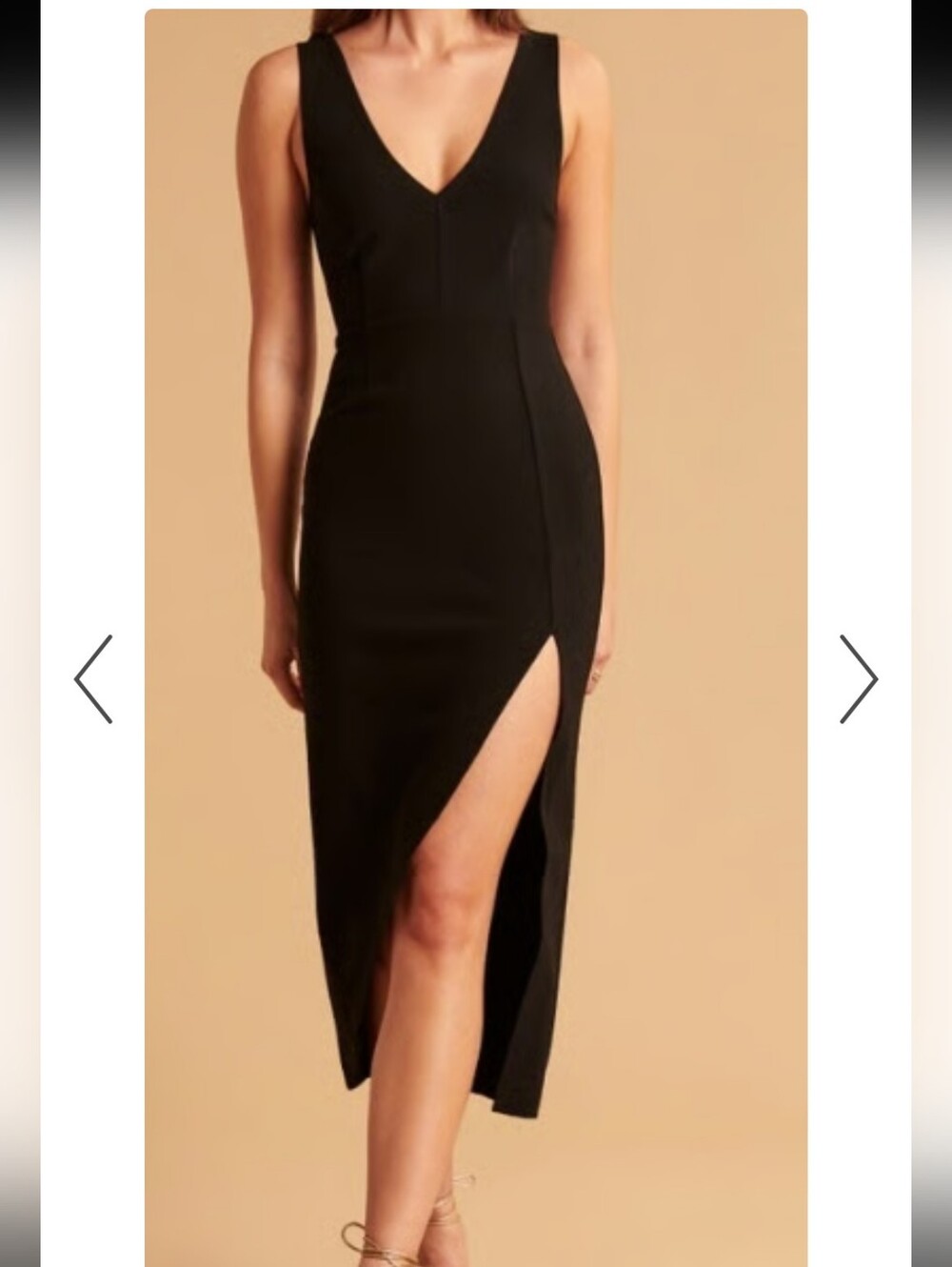 NWT Abercrombie Black Midi Dress